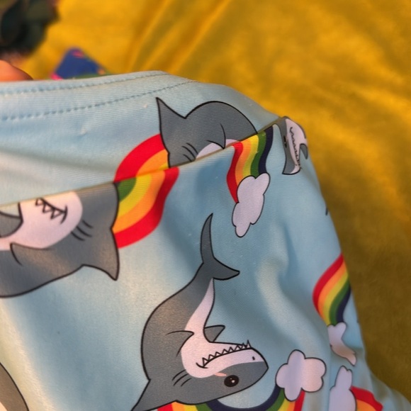 ModCloth X Collectif Rainbow Shark Swim 1X - Picture 9 of 9